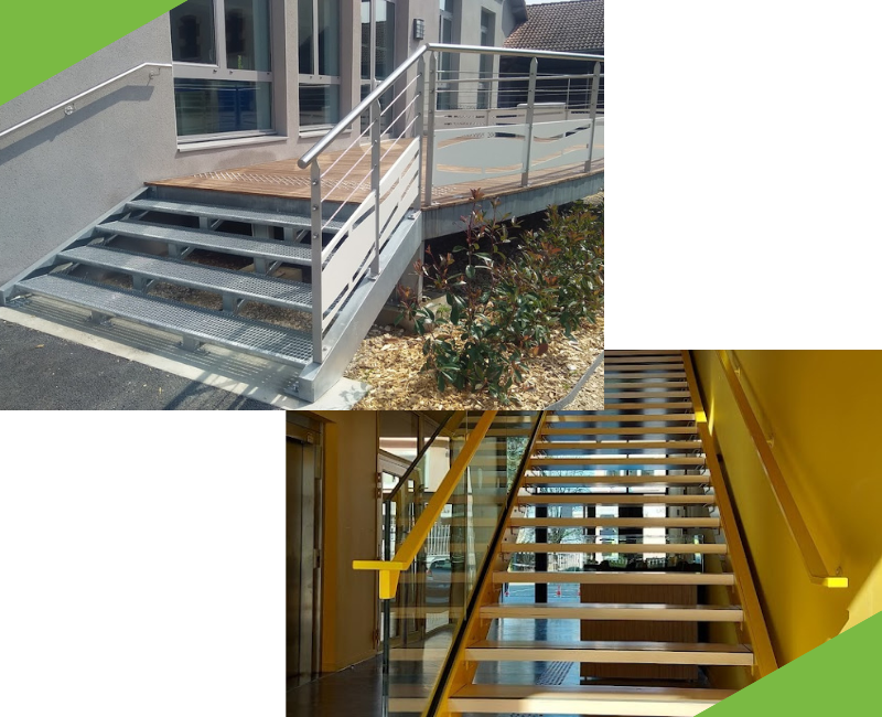 escalier exterieur terrasse-escalier métal intérieur-VERMETAL